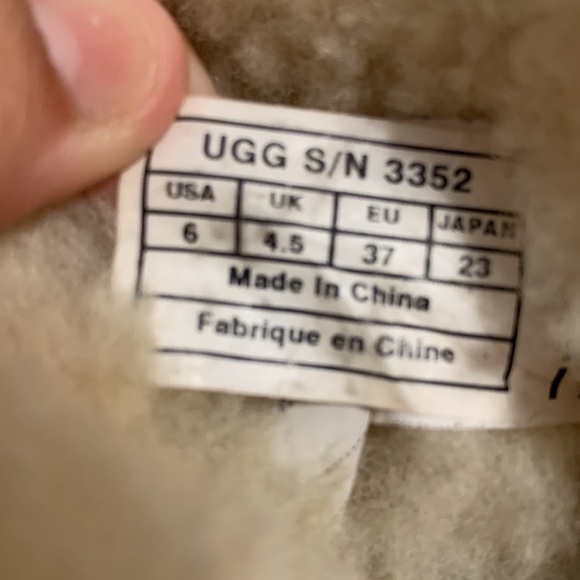 UGG MINI BAILEY BUTTON BLING CHESTNUT BOOTS - WOMEN'S - Picture 8 of 8